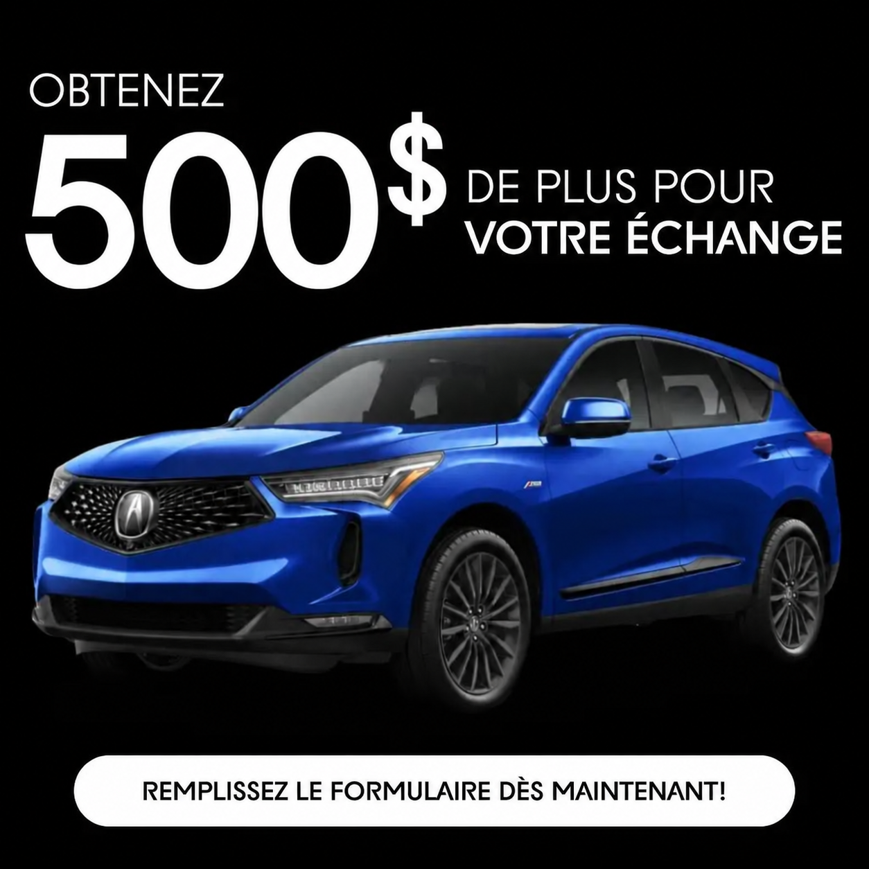 500 de plus pour votre echange